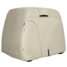 Explore Land 2/4인승 골프 카트 커버 범용 EZGO 클럽카 야마하용 운전석 도어 및 백사이드 지퍼 윈도우 포함, 라이트 탠