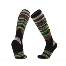 戶外機能羊毛滑雪襪/加厚毛圈長筒襪/美利奴羊毛襪/專業滑雪襪 保暖透氣/親膚高彈, 深棕, 1個