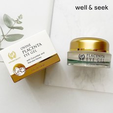 well＆seek【Natures Beauty】綿羊胎盤素眼部凝膠15g（含黃瓜和麥盧卡蜂蜜）, 1個, 15g