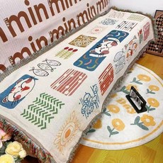 加長款沙發墊 粗麻感沙發巾 客廳防滑耐磨沙發蓋巾