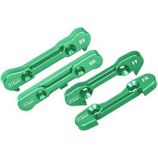 GPM 7075 합금 전면 후면 하단 서스펜션 마운트 LOSI 16 8IghtX 슈퍼 각인넛 4WD 브러시리스 버기 RTRLos04019, 초록