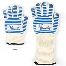 쿠킹플러스 내열안전장갑 오븐장갑 2개입, 소(S), 1개
