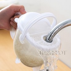 아이템스팟 쌀세척기 바가지 거름 과일, 1개