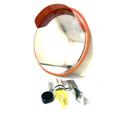 廣角鏡 凸面鏡 視野鏡 交通鏡 停車場鏡, 1個, SG-60cm不銹鋼鏡面+鍍鋅背板