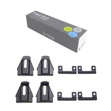 Terzo 테르조 (by PIAA) 고형 후커리어 베가스캐리어 차종별 설치 홀더 세트 4개입 다이렉트 고 형 플레르타입 블랙 에어로바용 MINI 크로스오버 VOLBO V60 XC6