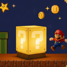 도르리 슈퍼마리오 어린이 침실 포근한 무드등 물음표 머리맡 수면 무드등, 1개