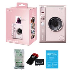 인스탁스 미니 에보 즉석카메라 + 미니필름 1팩/액정필름+SD카드, 1세트, 젠틀로즈