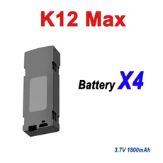 K12Max 4K HD 드론 액세서리 부품용 배터리 3.7V 1800mAh, 02 K12 Max Battery X4