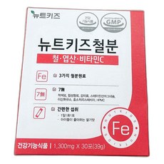 아기 철분 어린이 키즈 유아 분말 영양제 30포 3개
