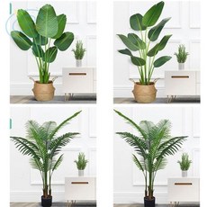 아모리움 실내조경 인테리어 조화나무, 극락조120cm