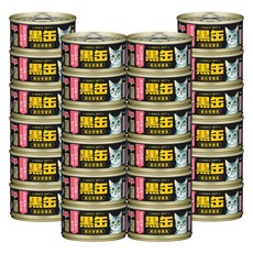 아이시아 흑관 미니 고양이주식캔, 24개, 80g