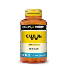 MASON natural 鈣錠 無麩質無糖 600mg, 1組, 100顆