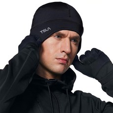 테슬라 스컬캡 방한모자 자전거모자 TM-YZC31, 블랙_ZZBLK, 1개