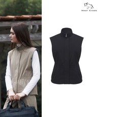 힐크릭 여성골프웨어 가을골프조끼 OCTA 중기장 베스트 1HCVSFU543BLACK