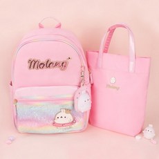 WINGHOUSE 新學期珍珠彩虹輕便背包套組女童小學低年級入學禮物雙肩包室內鞋包