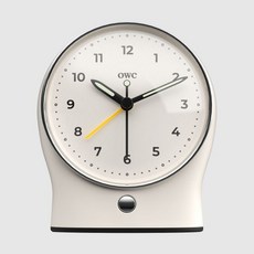 OWC시계 무소음 보이저 조명 알람 탁상시계 OTA-1019, 블랙(OTA-1019BK)