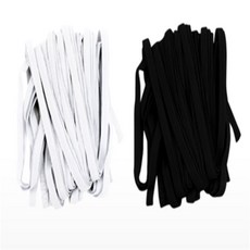 정그리마켓 국산 납작 고무줄 4.5M 8골 힌색 검정 치마 수선고무줄 넓은고무밴드