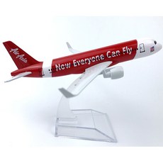 1:400 세계 모형비행기 항공기 에어버스 A380 A320 A350 외 16cm, 16_320_에어아시아A, 1개