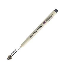 1Pcs 마이크론 잉크 마커 펜 스케치 문구 세트 미술 용품 드로잉 라인 12 팁 니들, 1개