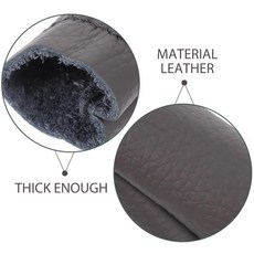 소가죽 손가락 보호대 뜨개질 자수 공예 작업에 엄지 보호 도구, 1개, 기본