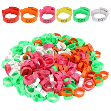 가금류 라벨 버클 가축인식표 넘버링 번호표 닭 다리고리 오리 거위 발목링 식별표 농장 축사, 혼합1pcs