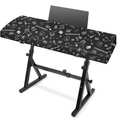 Explore Land 피아노 키보드 더스트 커버 - 먼지 방지 스트레치 디지털 음악 스탠드 오프닝 (61키 심볼)