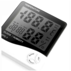 디지털온습도계 아기 온도계 주방 습도계 미니 신생아 온습도계 핑크, 화이트, 1개