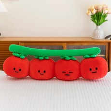 植物毛絨玩具 抱枕 玩偶 靠枕 擺件, 西紅柿抱枕45釐米