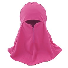 BZF本之豐 涼感防蚊拉鍊頭套(7271) 防曬 防蚊 帽套, 1個, 桃色