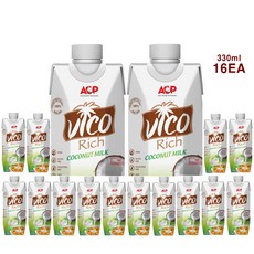 비코코 100프로 코코넛밀크330ml, 330ml, 16개