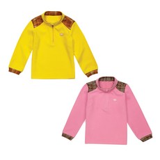 콜핑 키즈 여아동 경량 플리스 등산 긴팔 반집업 티셔츠 1504TK464G