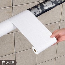 管道美化貼紙 木紋 30cm寬*5米長 加厚銀檀木 防水防潮, 1個, 白木紋 保護管道防水防潮 ,10cm寬*10米長