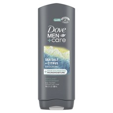 도브 멘+케어 각질제거 바디 + 페이스 워시 씨 솔트 + 시트러스, 1개, 532ml