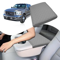 Nuoozy Center Console Armrest Cover Compatible with Ford F250 F350 F450 1999-2010 & F550 2001-2005