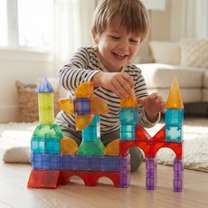 마이리틀타이거 마그넷 큐브 베이직 자석 블록 92pcs