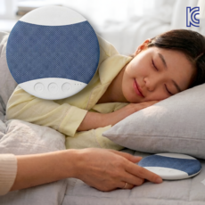 나루디 백색소음12종 베개 수면 블루투스 스피커 3세대 kc인증, 블루, SLP-12pro