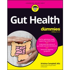 (영문도서) Gut Health for Dummies Paperback, English, 9781394226580