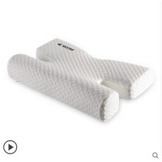 J 人體工學助眠枕 側睡不壓臉頸椎枕 記憶棉助眠枕, 1個, 深灰色