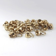 스터드가있는 10PCS 금속 리벳 네일 스크류 라운드 스팟 스파이크 가죽 공예 전화 케이스 장식 액세서리, [00] 8mm, Light gold