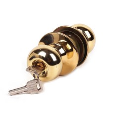 8300 PB 골드 원형 (열쇠형) 방문손잡이, 1개