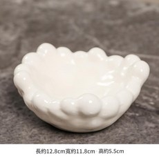陶瓷白色泡泡造型鑰匙收納擺件託盤, 陶瓷白色泡泡小收納, 1個