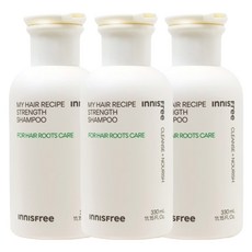 이니스프리 마이 헤어 레시피 스트렝스 두피 샴푸, 330ml, 3개