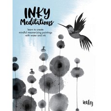 (영문도서) Inky Meditations: Learn to Create Mindful Mesmerizing Paintings with Water and Ink Paperback, Walter Foster Publishing, English, 9780760388754
