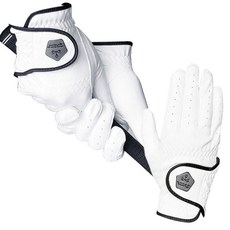 클래식 화이트 남성 양손 골프장갑 땀 비에 강한 고급합피 이중덧뎀 논슬립 파크골프, 1개, 클래식화이트