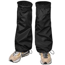 Adnee 2 PCS 잔디 관리 다리 게이터-초 먹는 다리 보호대-정원 트리밍 다리 틈새 조절 가능한 다리 보호대 정원 및 농장 작업용 검은색