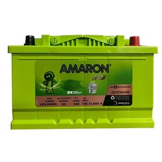 AMARON 愛馬龍 DIN65 56638 57113 57531 57539 歐規車用電瓶 免加水 汽車電池 銀合金, 1個, 愛馬龍-DIN65