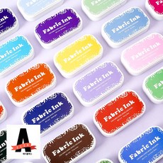 파스텔 패브릭 스탬프 패드 잉크 35색 종이 섬유 에코백 목재 무늬 도장찍기, BD-216 피오니퍼플