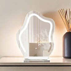 글로우미 LED 조명거울 3색 터치식 화장대 와이드 집들이 생일선물 원룸 로쏘스튜디오, 가로형, 02.LED 3색