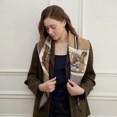 엘르 카일리 울실크 롱 다이아 스카프 SE549T312 156155