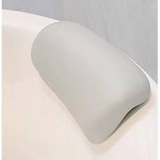 욕조 머리받침대 반신욕 쿠션 등받이 베개 목 입욕 고탄성 스파 받침대 흰색 머리 거치대, 우아한 라이트 그레이, 4. 라이트 그레이